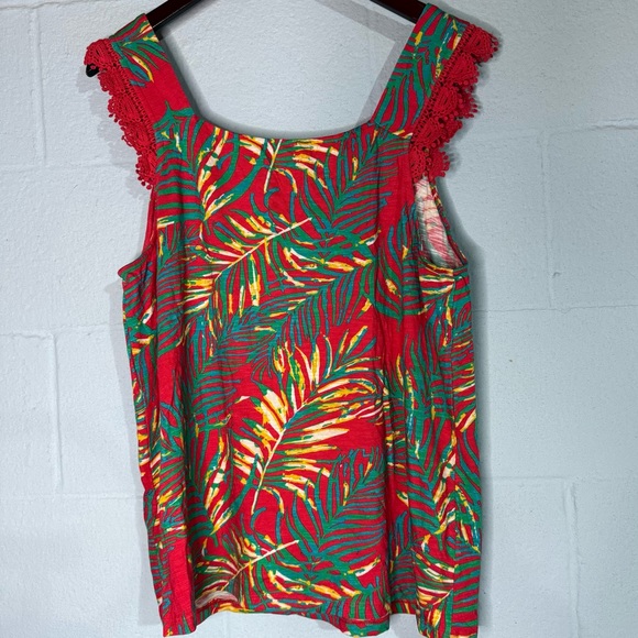 Soft Surroundings Tropical Print Tank - Picture 3 of 5